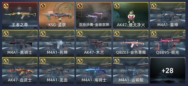 穿越火线：枪战王者1王者 42英雄武器 36万化 新锐