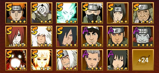 火影忍者V11 14S忍 27A忍 127忍 1743S碎片 17通灵 700W战力 前500名 上忍