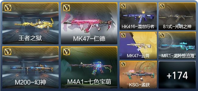 穿越火线：枪战王者V5 4王者武器 211英雄武器 5英雄角色 390万化 枪皇