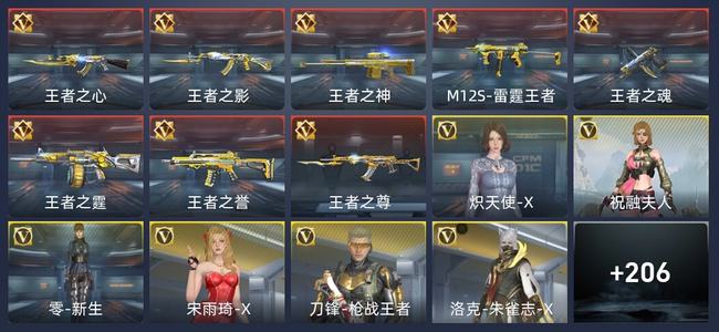 穿越火线：枪战王者V6 8王者 214英雄武器 6英雄角色 335万化 新锐