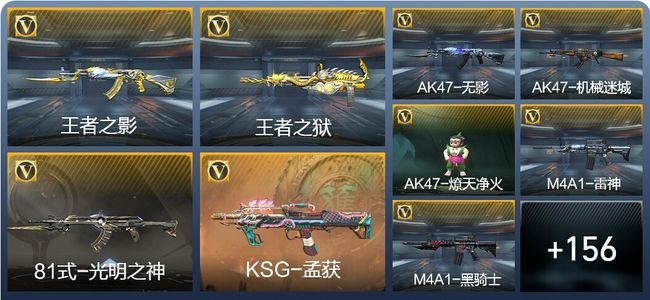 穿越火线：枪战王者6王者武器 165英雄武器 5英雄角色 275万化 专家S