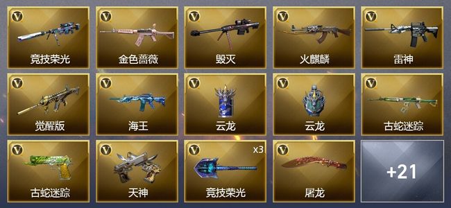 穿越火线（CF）1王者武器 26V武器 2V角色 16皮肤 可排位 新锐