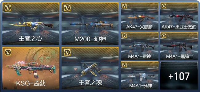 穿越火线：枪战王者V1 2王者武器 116英雄武器 2英雄角色 189万化 枪皇