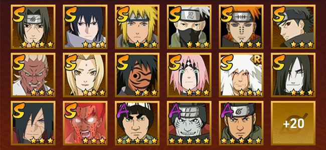 火影忍者V10 15S忍 22A忍 148忍 2372S碎片 17通灵 1000W战力 前500名 下忍