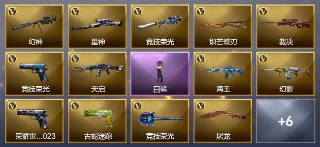 穿越火线（CF）2王者武器 17V武器 3V角色 2皮肤 可排位