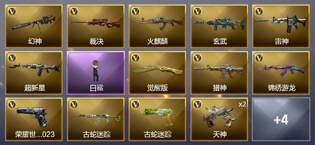 穿越火线（CF）17V武器 1V角色 8皮肤 可排位 枪王