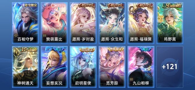 王者荣耀V10 13传说 37史诗 133皮肤 至尊星耀III