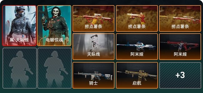 三角洲行动总资产200M 2干员外观 11传说枪械 烽火：钻石 战场：无军衔