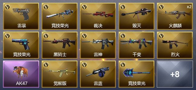 穿越火线（CF）20V武器 2V角色 12皮肤 可排位 大师