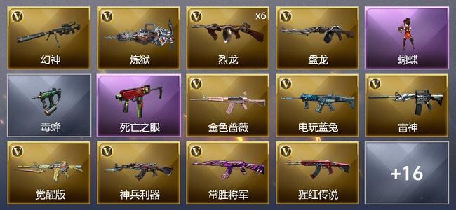 穿越火线（CF）23V武器 5皮肤 可排位 新锐