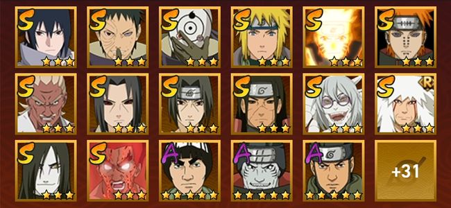 火影忍者V11 14S忍 34A忍 194忍 1826S碎片 19通灵 600W战力 前1000名 上忍