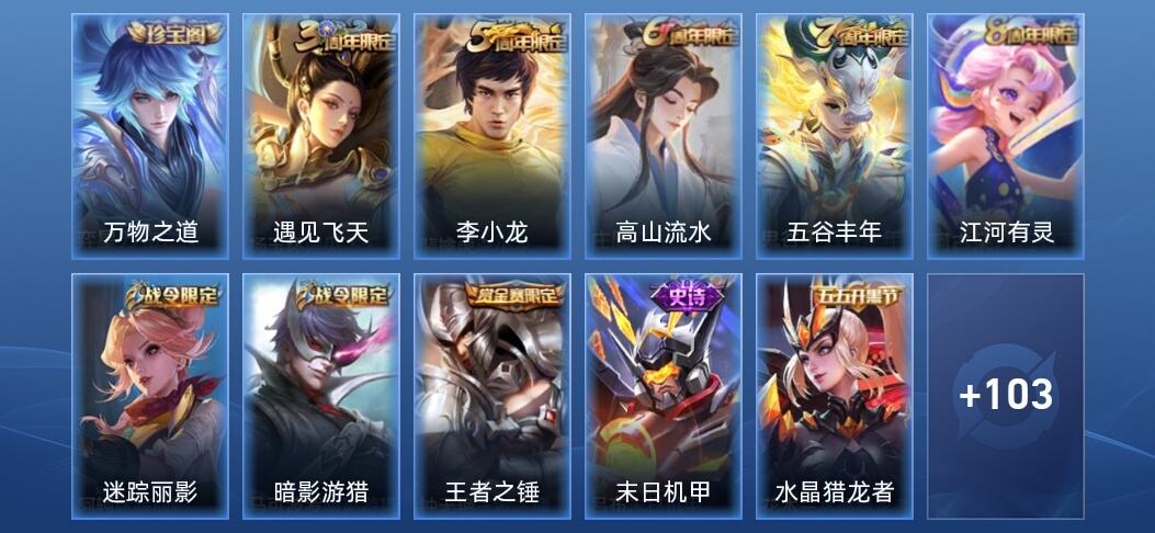 王者荣耀22史诗 114皮肤 秩序白银I