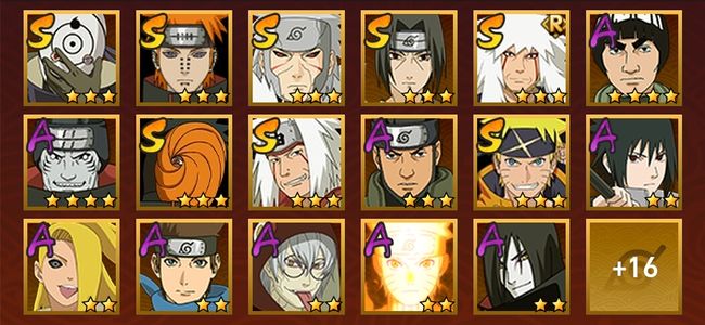 火影忍者V7 8S忍 25A忍 117忍 1120S碎片 14通灵 500W战力 前1000名 中忍