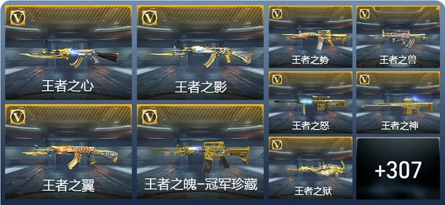 穿越火线：枪战王者V9 42王者武器 316英雄武器 16英雄角色 476万化 枪神