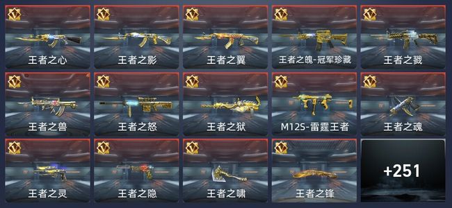 穿越火线：枪战王者36王者 255英雄武器 10英雄角色 529万化 专家S