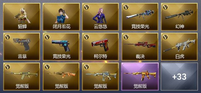 穿越火线（CF）4王者武器 64V武器 1V角色 19皮肤 不可排位 传奇