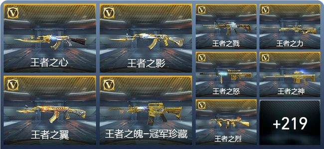 穿越火线：枪战王者V8 22王者武器 249英雄武器 7英雄角色 582万化 枪王SS