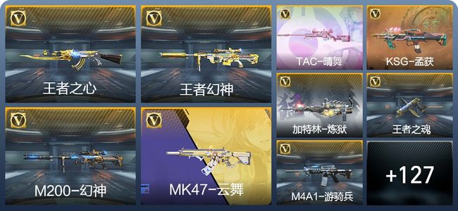 穿越火线：枪战王者V5 5王者武器 136英雄武器 5英雄角色 221万化 大师S