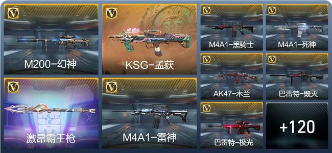 穿越火线：枪战王者V6 12王者武器 129英雄武器 4英雄角色 221万化 枪王SS