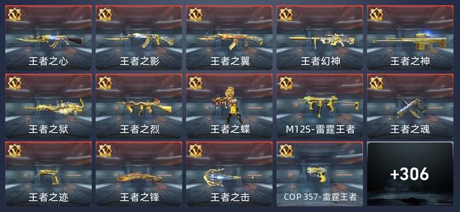 穿越火线：枪战王者V9 29王者 307英雄武器 13英雄角色 424万化 大师S
