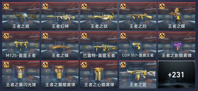 穿越火线：枪战王者V8 15王者 235英雄武器 10英雄角色 476万化 新锐