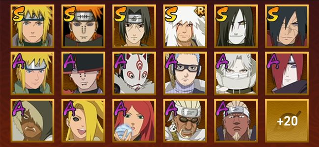 火影忍者V8 7S忍 32A忍 37忍 500W战力 上忍