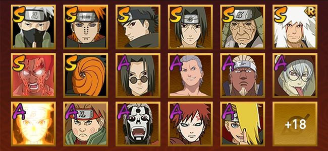 火影忍者V10 9S忍 26A忍 35忍 400W战力 中忍