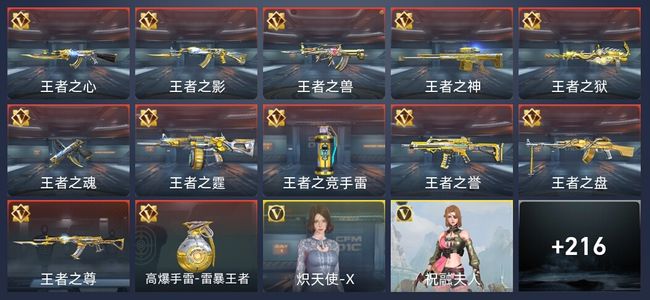 穿越火线：枪战王者V2 12王者 225英雄武器 5英雄角色 320万化 枪神