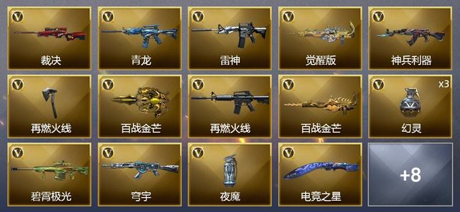 穿越火线（CF）17V武器 1V角色 6皮肤 可排位 大师