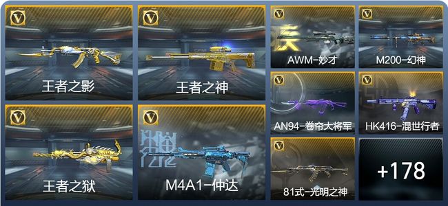 穿越火线：枪战王者V4 9王者武器 202英雄武器 7英雄角色 423万化 大师SS