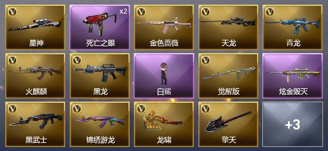 穿越火线（CF）1炫金武器 14V武器 6皮肤 可排位 新锐