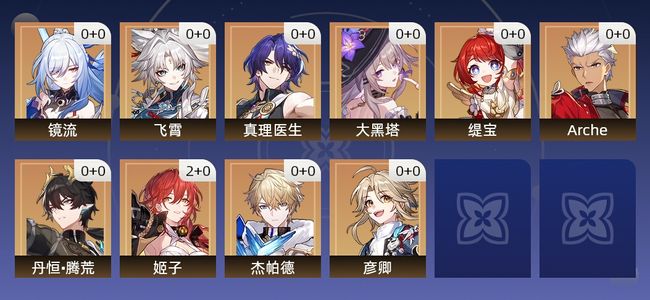 崩坏：星穹铁道12黄 12角色黄 10五星角色 10级 女主