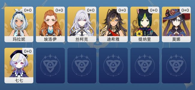 原神7黄 7角色黄 7五星角色 女主 20级