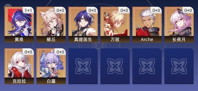 崩坏：星穹铁道10黄 9角色黄 1光锥黄 8五星角色 1五星光锥 10级 男主