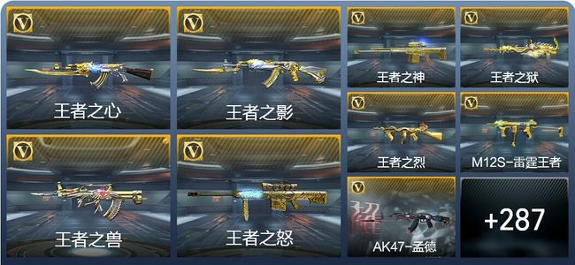 穿越火线：枪战王者27王者武器 296英雄武器 10英雄角色 604万化 枪神