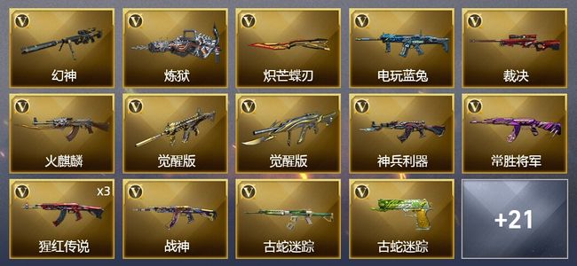 穿越火线（CF）28V武器 9皮肤 可排位 传奇