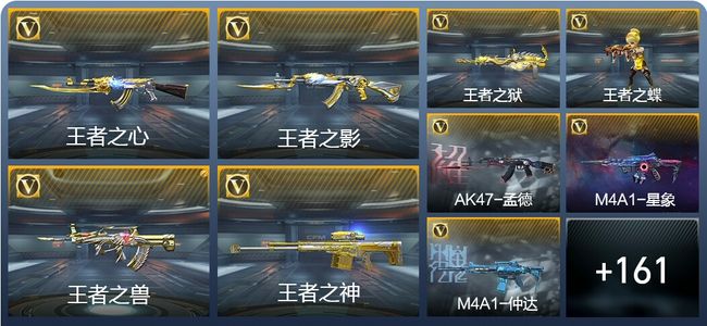 穿越火线：枪战王者V6 8王者武器 170英雄武器 5英雄角色 291万化 枪圣SS