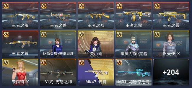 穿越火线：枪战王者V4 6王者 235英雄武器 5英雄角色 429万化 大师
