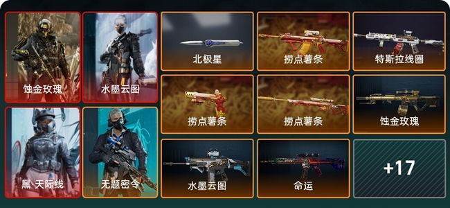 三角洲行动总资产640.8m 5干员外观 1传说近战 24传说枪械 黑鹰