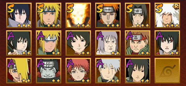 火影忍者V1 6S忍 11A忍 78忍 727S碎片 17通灵 200W战力 下忍