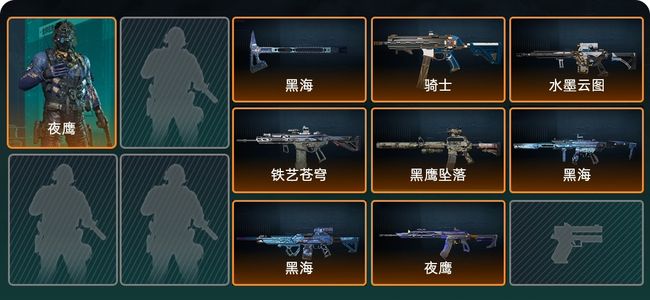 三角洲行动总资产64.8M 1干员外观 1传说近战 7传说枪械 黑鹰
