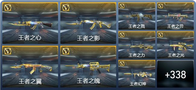 穿越火线：枪战王者V9 46王者武器 366英雄武器 12英雄角色 758万化 枪皇SSS