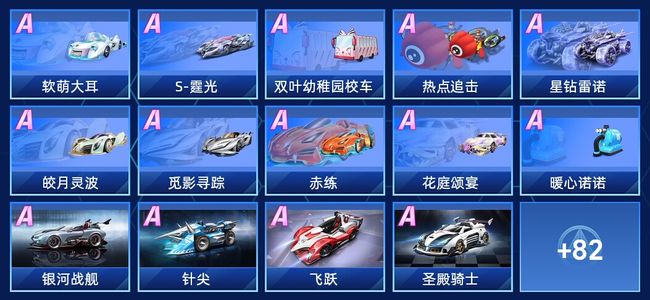 QQ飞车手游V7 62永久A车 96永久赛车 49宠物 女号 钻石