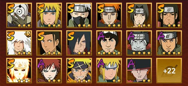 火影忍者V10 11S忍 28A忍 116忍 1445S碎片 17通灵 500W战力 见习