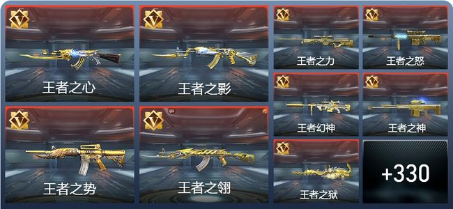 穿越火线：枪战王者V8 42王者 370英雄武器 11英雄角色 742万化 新锐