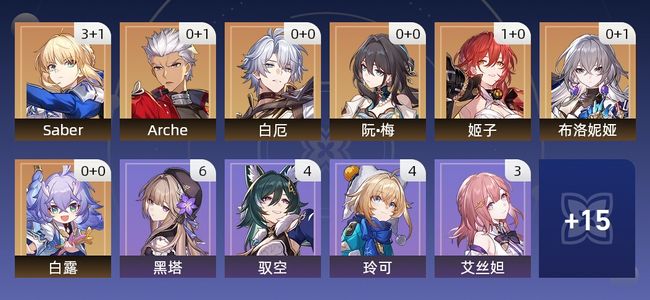 崩坏：星穹铁道21黄 11角色黄 10光锥黄 7五星角色 5五星光锥 64级 女主