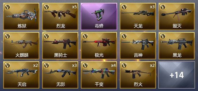 穿越火线（CF）3王者武器 1炫金武器 37V武器 8皮肤 可排位 宗师