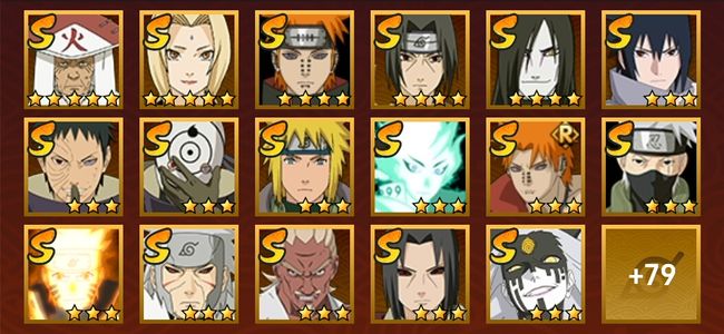 火影忍者V14 42S忍 54A忍 271忍 5549S碎片 22通灵 1000W战力 前50名 影级