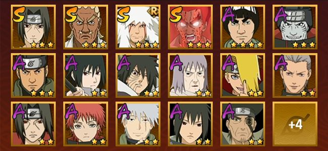 火影忍者V5 6S忍 15A忍 87忍 737S碎片 14通灵 400W战力 前500名 暗部