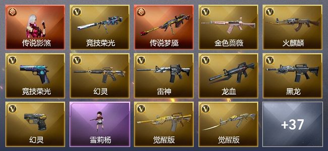 穿越火线（CF）1传说角色 1传说武器 1王者武器 1炫金武器 45V武器 3V角色 19皮肤 可排位 传奇